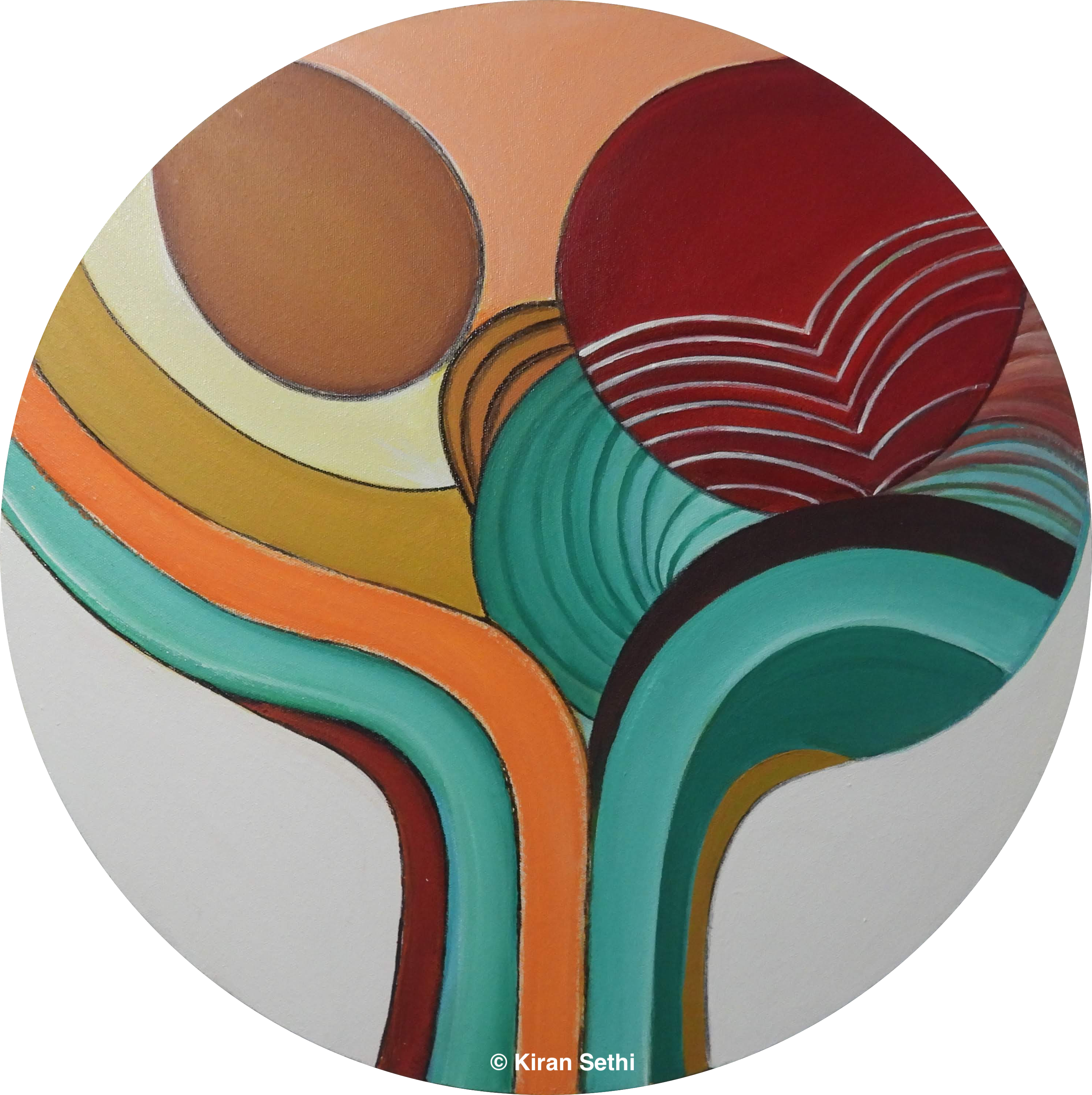 Custom oil painting 3 by Kiran Sethi - Abstract artwork